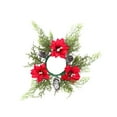 thumbnail image 4 of CoudarTitie Christmas Candle Rings Wreath Inner Diameter 4" for Wedding Holiday Birthday Style G, 4 of 9
