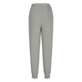 thumbnail image 7 of PXLKNZH Sweat Pants for Women Elastic Waisted Fleece Cinch Bottom Lounge Pants Casual Loose Fit High Rise Jogger Sweatpants Gray,XL, 7 of 7
