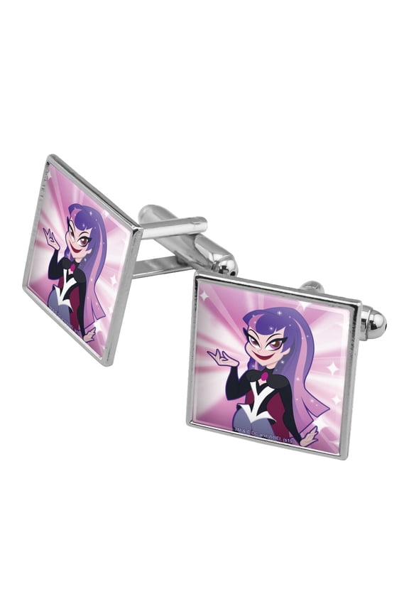 DC Super Hero Girls Zatanna Square Cufflink Set - Silver or Gold
