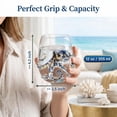 thumbnail image 2 of 3D Handcrafted Marine Animal Themed Glass Cup, 12 Oz Unique Ocean Themed Glassware, Artisanal Drinking Glass, Birthday Christmas Halloween Gifts for Friends, Summerween Party Supply (Whale), 2 of 10