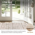 thumbnail image 4 of Boho 2'x8' Washable Hallways Rug, 2x8FT Runner Rug with Rubber Backed, Vintage Runners for Laundry Non Slip Carpet Khaki Lightweight Door Mat Indoor Entrance, 4 of 6