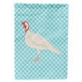 thumbnail image 1 of "Treasures BB8163CHF Beltsville Small White Turkey Hen Blue Check Canvas House Flag, tamaño, multicolor" Caroline's Treasures BB8163CHF, 1 of 1