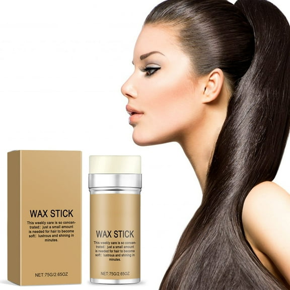 Hair Styling Wax Stick, 75g - Solid Styling Wax for Men & Women - Strong Hold, Matte Finish - Easy Application, No Mess