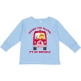 thumbnail image 3 of Inktastic Fire Truck 4th Birthday Boy Boys Long Sleeve Toddler T-Shirt, 3 of 5