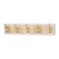 thumbnail image 3 of Zephyra Modern Cottage 5 Gold Hook Coat Rack, 3 of 3