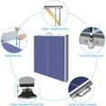 thumbnail image 4 of 6X3ft Mid-Size Table Tennis Tables - Indoor/Outdoor Portable Ping Pong Table Game with Net for Adults/Teens,2 Table Tennis Paddles and 3 Balls, 4 of 6