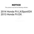 thumbnail image 2 of CMX Front Rear Disc Brake Rotors Drums Kit for Car Honda Fit K8-102033, 2 of 11