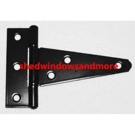 T Hinges 4 Heavy Duty Steel Shed Door Hinges Playhouse Chicken Coop Shutters