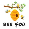 thumbnail image 2 of Children Bee you Cute Animal Wall Decal Decoration Bee you Inspirational Quote Vinyl Wall Decal Lasts Years and Easily Removable - Size: 27 In(W) x 30 In(H), 2 of 5