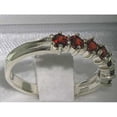 thumbnail image 4 of LBG 925 Sterling Silver Natural Garnet Womans Wedding Ring - Size 10.5, 4 of 4