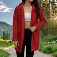 thumbnail image 6 of Women's Rain Jacket, Yigetop A Hooded Slimming and Casual Jacket for Ladies Waterproof Jackets for Women Red L, 6 of 9