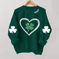 thumbnail image 2 of LEKWK St Patricks Day Shirt Women Irish Letter Print Graphic Tees Long Sleeve Casual Tops Shamrock Sleeve Holiday Clothing, 2 of 4