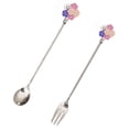 thumbnail image 3 of Shisuyan Coffee Mixing Spoons Silver Stainless Steel 2Pcs 6.4x0.8in, 3 of 8