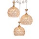 thumbnail image 5 of Lámpara Colgante de Iluminación LED de Cristal Yinane E27 Oro, 5 of 6