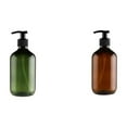 thumbnail image 1 of WHEANG Transparent PET Plastic Bottles With Black Screw Caps Recyclable 500 ML, 1 of 5