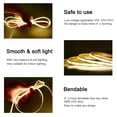 thumbnail image 3 of TUNICHX Tira de luz LED COB DC 12 V Tira de luz LED Tiras LED súper brillantes flexibles, 16.4 pies, CRI 90+, 2400 LED Luz uniforme de alta densidad para dormitorio, cocina, decoración interior del ho, 3 of 5