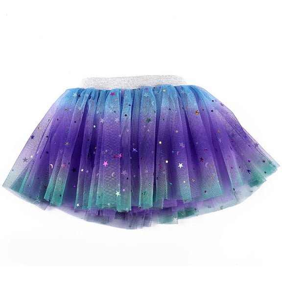 Mercatoo Baby Girls Layered Tutu Skirt Toddler Rainbow Tulle Tutus Princess Sequins Skirts Dance Party Carnival Fancy Dress