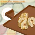 thumbnail image 4 of 4Pcs Silicone Dehydrator Tray with Edge Nonstick Fruit Leather Dehydrator Mat Square Fruit Roll Dehydrator Pad Reusable Dehydrator Tray Liner Dishwasher Safe for Fruit Vegetable Meat, 4 of 10