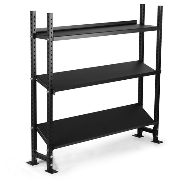Titan Fitness 3-Tier Elite Series Mass Storage System, 73" x 76" Dumbbell Kettlebell Storage