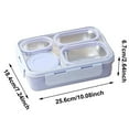 thumbnail image 2 of BKRE Stainless Steel Lunch 4 Compartment Stainless Steel Lunch Container Leak Proof Food Containers With Soup Bowl & Metal Container, 2 of 6