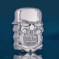 thumbnail image 4 of Skull Lighter Heavy Armor Design, Double-Sided Relief Flame Adjustable Butane Lighter for Outdoor Camping Barbecue, Unique Collectible Gift for Men Fathers Chefs, 4 of 4