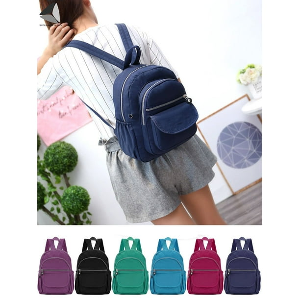 Sixtyshades Women Mini Nylon Backpack Casual Waterproof Travel Bags