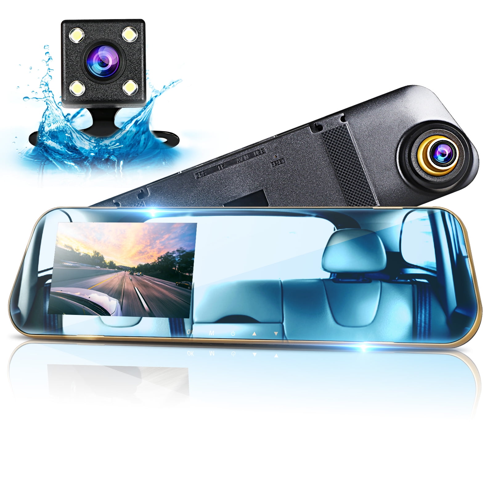 car camera dash cam front and rear