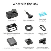 DJI Osmo Action 4 Waterproof 4K 4x 10MP Action Camera with Extreme Battery, Black (New)