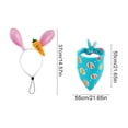 thumbnail image 3 of FeiFu Easter Pet Scarf with Headband Set Cute Holiday Themed Pet Collar Headwear for Small Medium Dogs Rabbits Pet Party Decor Accessory, 3 of 6