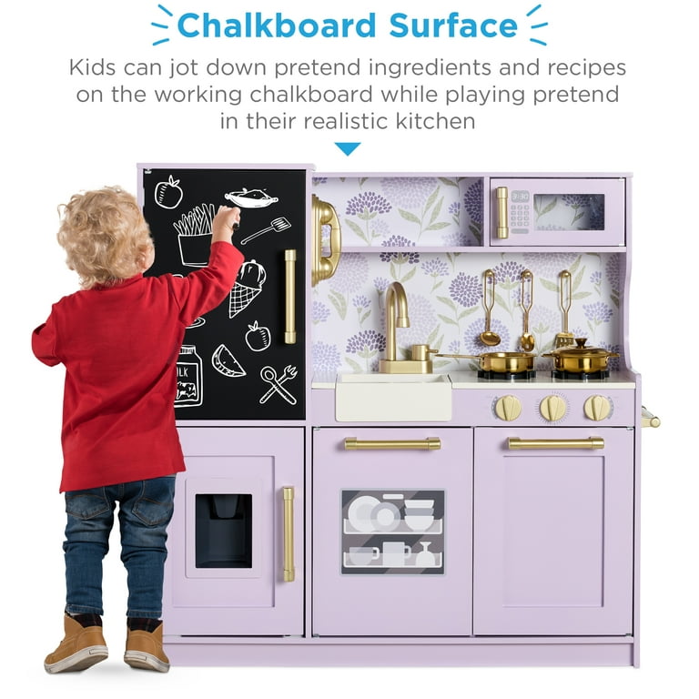 Best Choice Products Wooden Play Kitchen for Kids, Pretend Play
