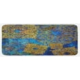 thumbnail image 1 of Ethnic Kitchen Mat, Traditional Persian Motif Oriental Moroccan Effects Exotic Style Boho Design, Plush Decorative Kitchen Mat with Non Slip Backing, 47" X 19", Pale Coffee Blue, by Ambesonne, 1 of 1