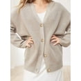 thumbnail image 6 of Popular Solid Color Cardigan Sweater Coat For Women, 6 of 7