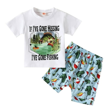 

Toddlers And Baby Boys Sets Clothing Letter Printed O-Neck Short Sleeve Tops Shorts Outfits Cozy Leisure Comfy Streetwear Outfits