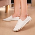 thumbnail image 2 of Women's Ballet Flats Versatile for Work to Weekend Style Women's Trendy Casual Linen Canvas Breathable Fisherman Shoes For Couples Comfortable And Stylish Casual Footwear For Daily Wear, 2 of 9