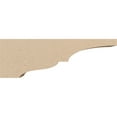 thumbnail image 3 of 3"W x 18"D x 6"H Thin Asheboro Rough Cedar Woodgrain TimberThane Corbel, Primed Tan, 3 of 6