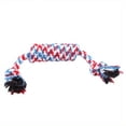 thumbnail image 1 of 1pc Puppy Dog Pet Toy Cotton Braided Bone Rope Chew Knot Dog Toys Teething Toys, 1 of 4
