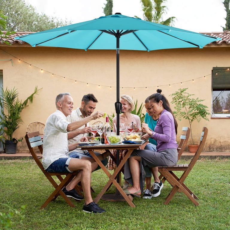 blissun 9' outdoor aluminum patio umbrella Umbrella, Striped Patio Umbrella, Outdoor Table Umbrella, Market with 8 Sturdy Ribs, Push Button Tilt and Crank (Blue & White Stripe) : Patio, Lawn & Garden Viking Medieval Norse Helmet Ample Coverage for Outdoor brown-backpacks Handle Option:360 Easy Turn Handle with Orange Arrow and Square Adapter