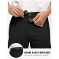 thumbnail image 4 of Pantalones de senderismo TBMPOY, ligeros e impermeables para hombre, color negro XXL, 4 of 7
