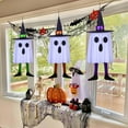 thumbnail image 6 of Halloween Decorations Outdoor,Hanging Ghost Halloween Decor with String Lights Battery Operated, Ghost Decor with with Hat for Home Yard Porch, 6 of 9