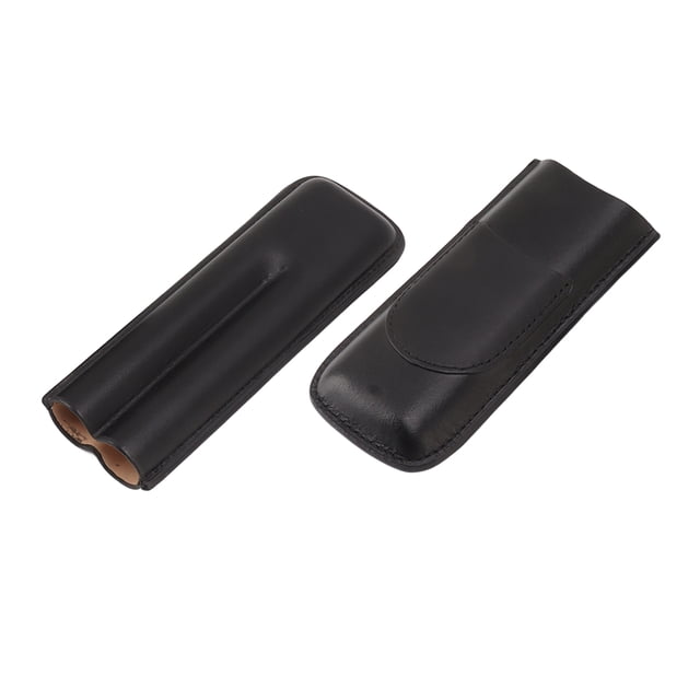 Estuche De Viaje Para Cigarros Con 2 Dedos, Clásico, Resistente Al Agua, Soporte Para Cigarros Con 2 Dedos, Hecho A Mano, Portátil, Transpirable, Duradero Para Negocios Y Viajes