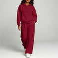 thumbnail image 4 of 2 Piece Sweat Suits Set for Women with Long Sleeve Hoodie and Sweatpant Sets for Daily Wear, 4 of 8