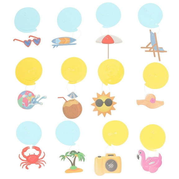 KALLORY Hawaiin Decoration Paper Luau Party Indoor and Outdoor 1 Set 5.4In