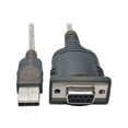 thumbnail image 1 of Eaton Tripp Lite Series Câble Adaptateur USB vers Null Modem Serial FTDI avec Rétention de COM (USB-A vers DB9 M/F), 18 Pouces (45,72 cm) - Adaptateur Serial - USB - RS-232 - Noir, 1 of 6
