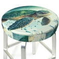 thumbnail image 3 of Naloa Watercolor Turtle1 Round Bar Stool Cushion Cover 12-14 inch, Fits Kitchen, Office, Restaurant Chairs - 13 inch, 3 of 7