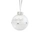 thumbnail image 2 of Bola de Plástico Transparente de 3,14 Pulgadas para Navidad, con Rayas Adhesivas Blancas y Perlas Colgantes, para Decoración de Árbol de Navidad., 2 of 6