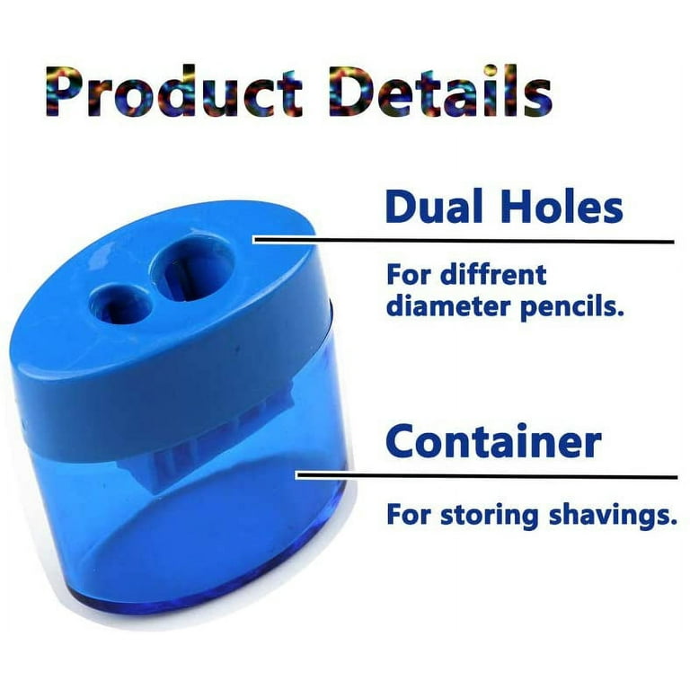120 Bulk Neliblu Pencil Sharpeners for Classroom Supplies, 3 Colors, 3.93 H  3.03 L 1.25 W - Fry's Food Stores