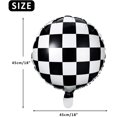 thumbnail image 2 of Globo de tablero de ajedrez Globo de papel de aluminio Globo a cuadros blanco y negro para suministro de decoración de fiesta temática de carreras, 18 pulgadas (12) MFZFUKR HMHZ962-1, 2 of 7