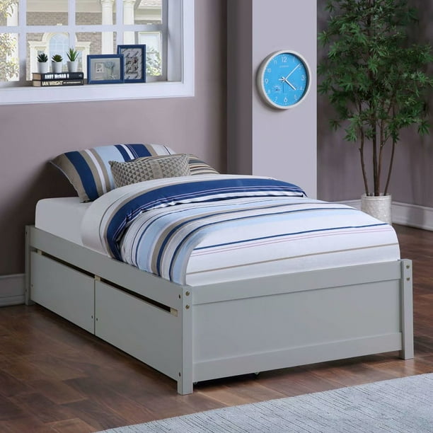 Wood Twin Storage Bed With 2 Drawers, Bed Frames Under 200
