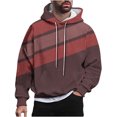 thumbnail image 1 of Rbaofujie Chandails en Molleton pour Hommes Mode Décontractée Chandails en Molleton à Capuche Col Rond Imprimé Pull Manches Longues Tops Chandails en Molleton Tendance Chandails à Capuchon, 1 of 6