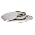 thumbnail image 2 of Racing Power RPCR6020 12 x 2 in. Polished Aluminium Oval Air Cleaner - Ball Milled, 2 of 4